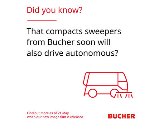 CityCat compact sweepers drive autonomous - Bucher Industries