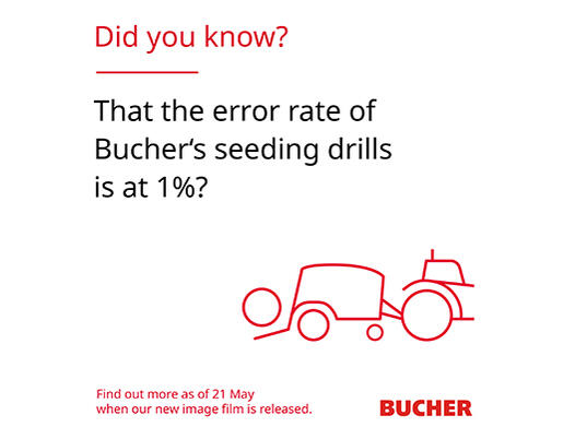 Seeding drills 1% of error rate - Bucher Industries