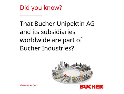 we are bucher - Bucher Unipektin subsidiaries worldwide